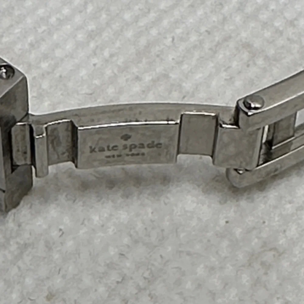 Kate Spade Gramercy Bracelet Watch Mother of Pearl Dial Crystal Hour Markers